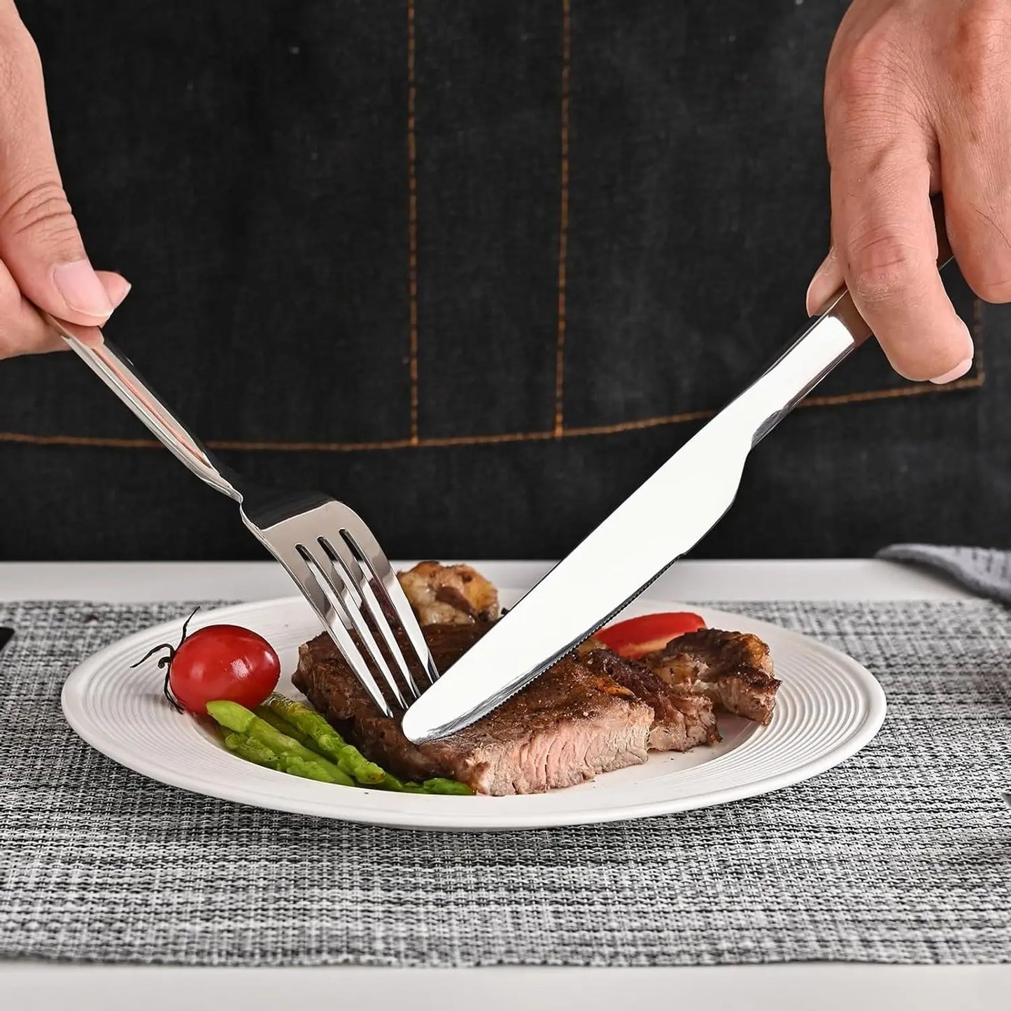 Flatware Set *20Pcs - Stainless Steel Cutlery - High Mirror Polish - Kitchen Collection