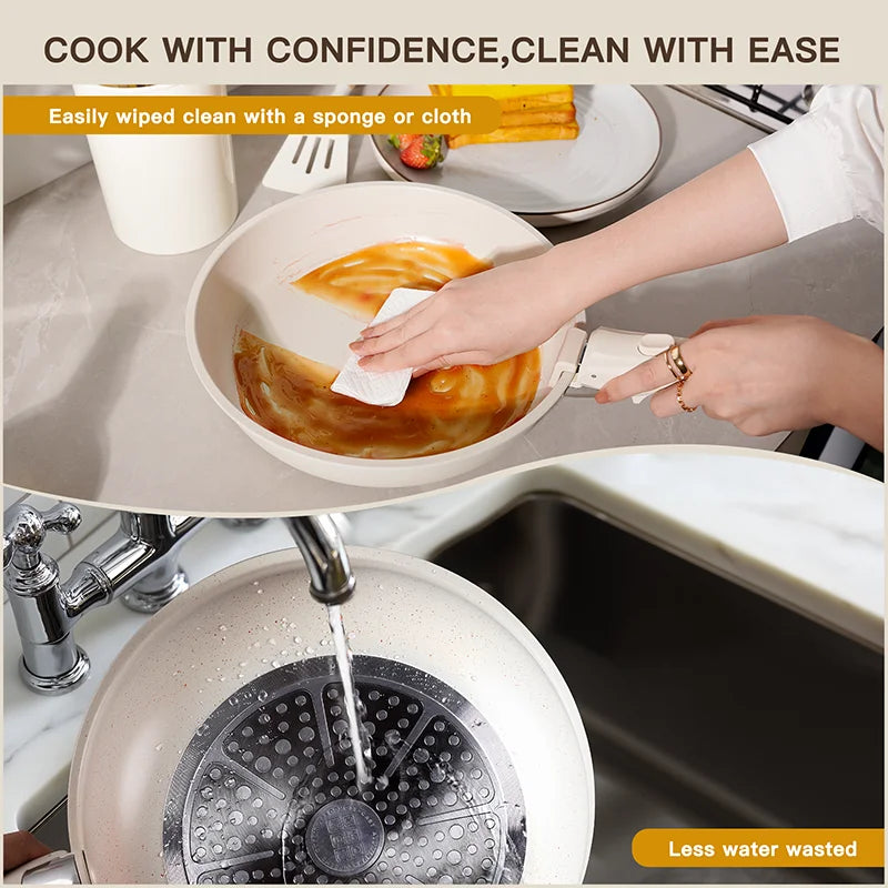 Cookware Set *21Pcs - Astercook Ceramic Non-stick - Sensor Handles & Utensils