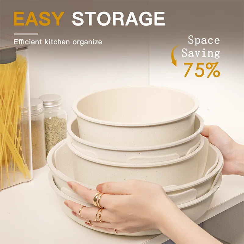 Cookware Set *21Pcs - Astercook Ceramic Non-stick - Sensor Handles & Utensils