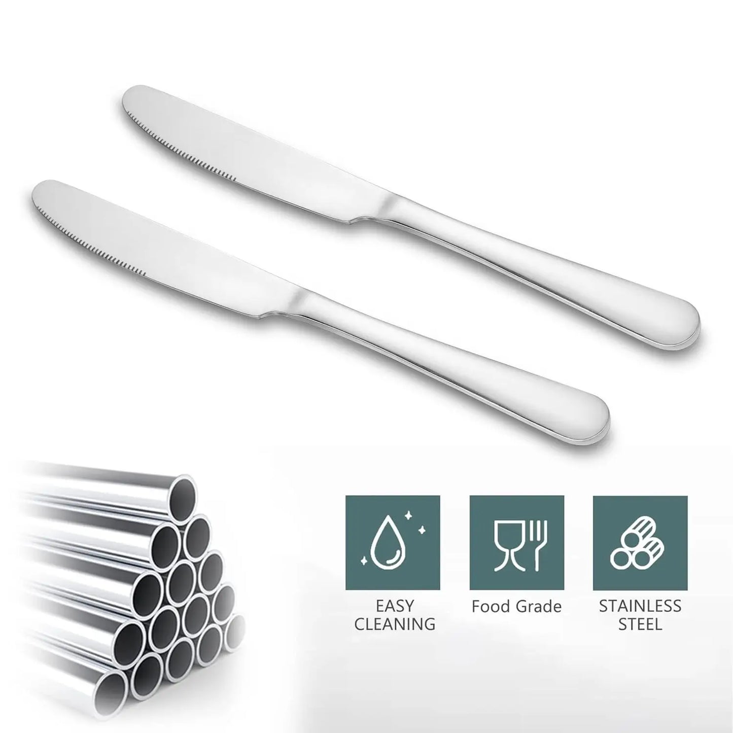 Flatware Set *20Pcs - Stainless Steel Cutlery - High Mirror Polish - Kitchen Collection