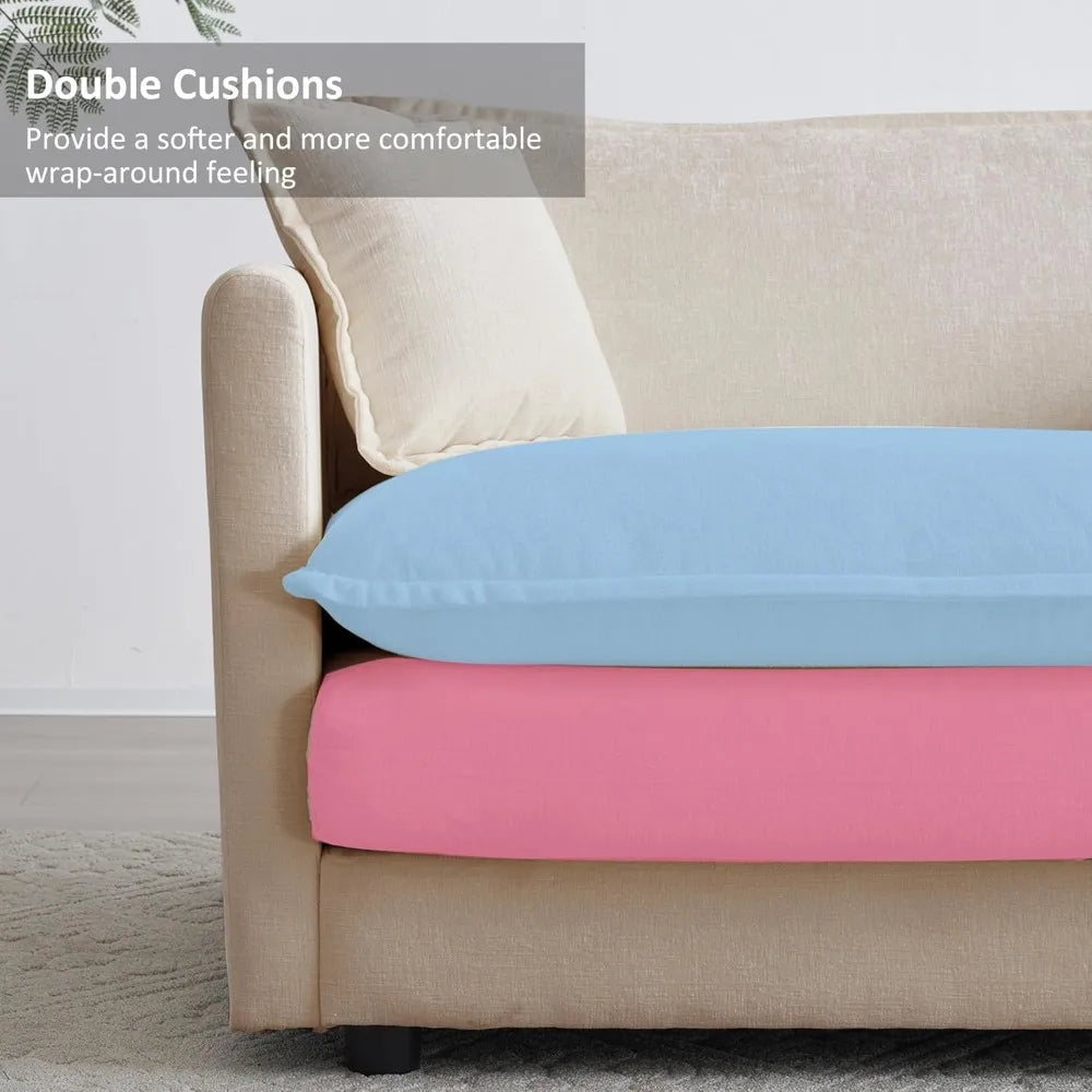 Sofa Loveseat & Ottoman - Deep Seats - Chenille Upholstery - Livingroom Collection