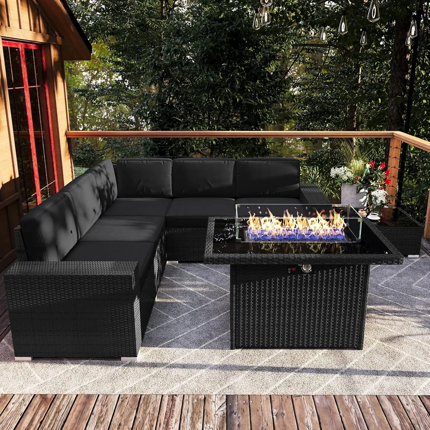 Patio Furniture Set - Firepit Table - Patio & Garden Collection