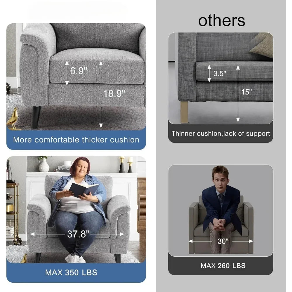 Accent Leisure Arm Chair - Oversized - 700lbs Capacity - Livingroom Collection