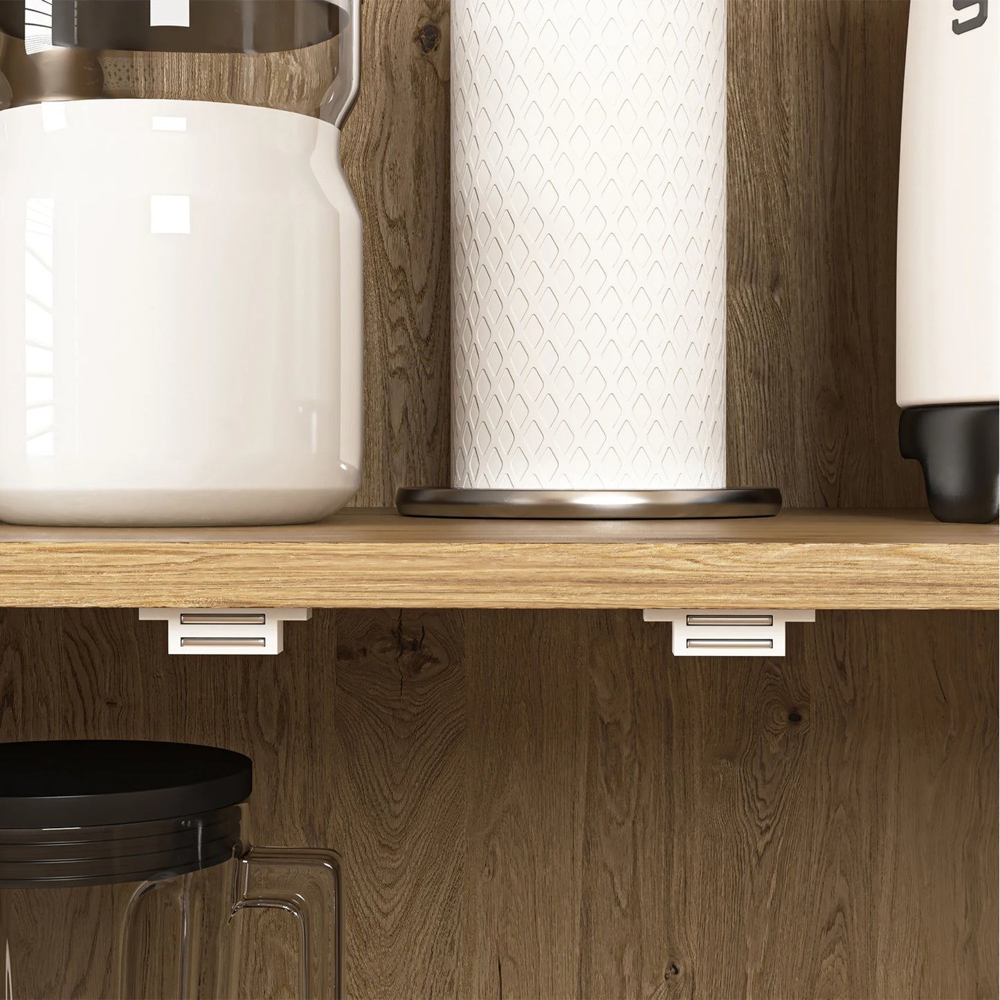 Buffet Hutch Kitchen Cabinet - Freestanding - Anti-Tipping Feature - Diningroom Collection