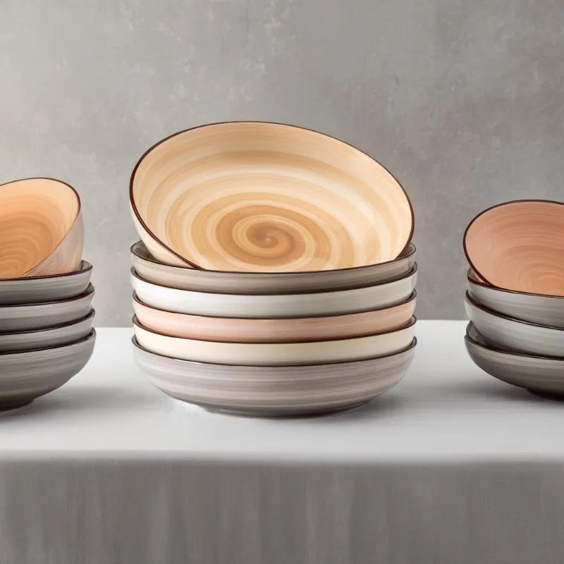 Pasta Bowl Set *6Pcs - 30 Ozs - Diningroom Collection