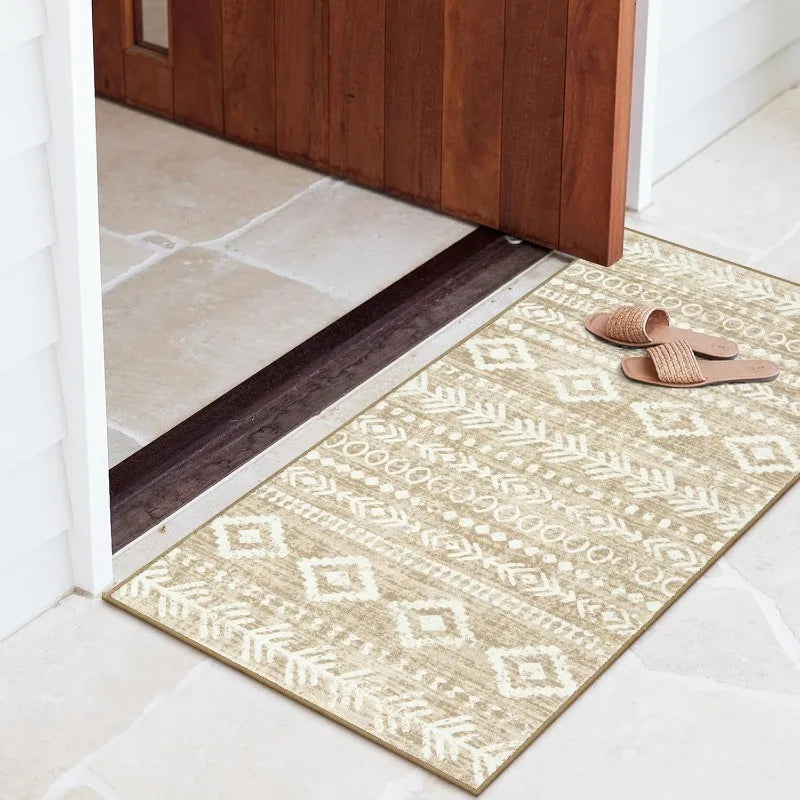 Rug Runner - 2'x4' Low Pile - Machine Wash - Non-slip - Entryway Collection