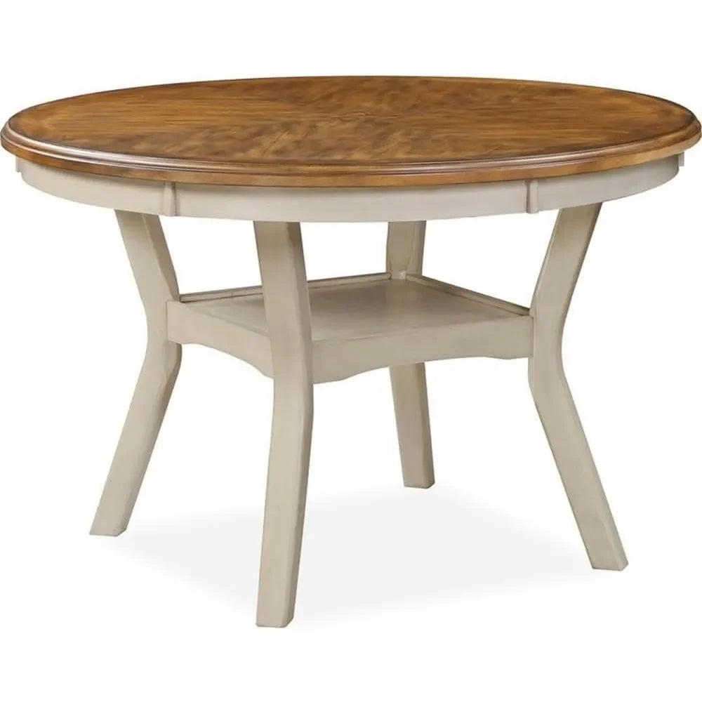 Diningroom Table Set *5Pcs - Round Solid Wood - Diningroom Collection