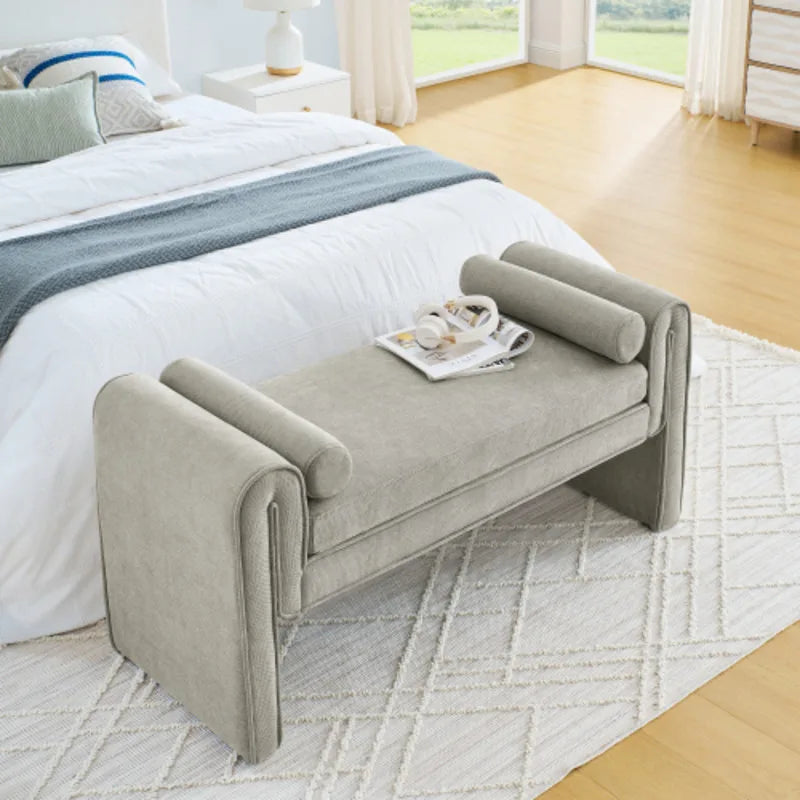 Fabric Bench Ottoman - Bedroom - 50.39" - Bedroom Decor