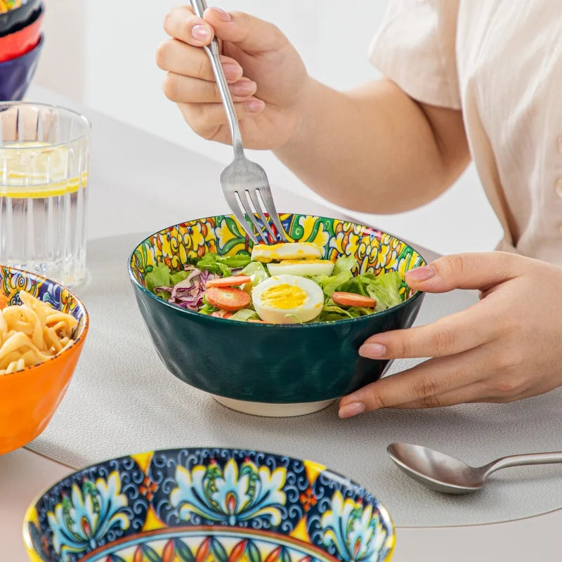 Malacasa Bohemia Retro Dinnerware Set *12/16/24 Pcs - Diningroom Collection