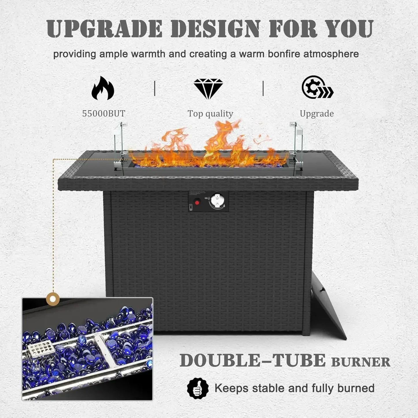 Patio Furniture Set - Firepit Table - Patio & Garden Collection