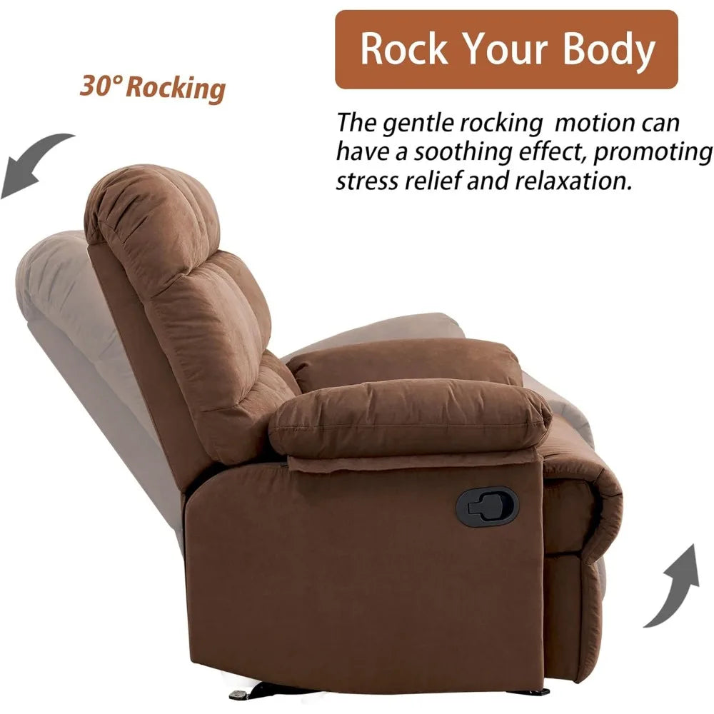 Rocker Recliner - Manual - Overstuffed - Livingroom Collection