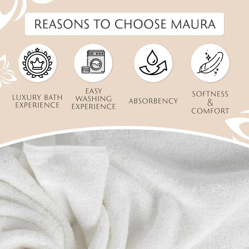 Exquisite 4-Piece Turkish Bath Towel Set