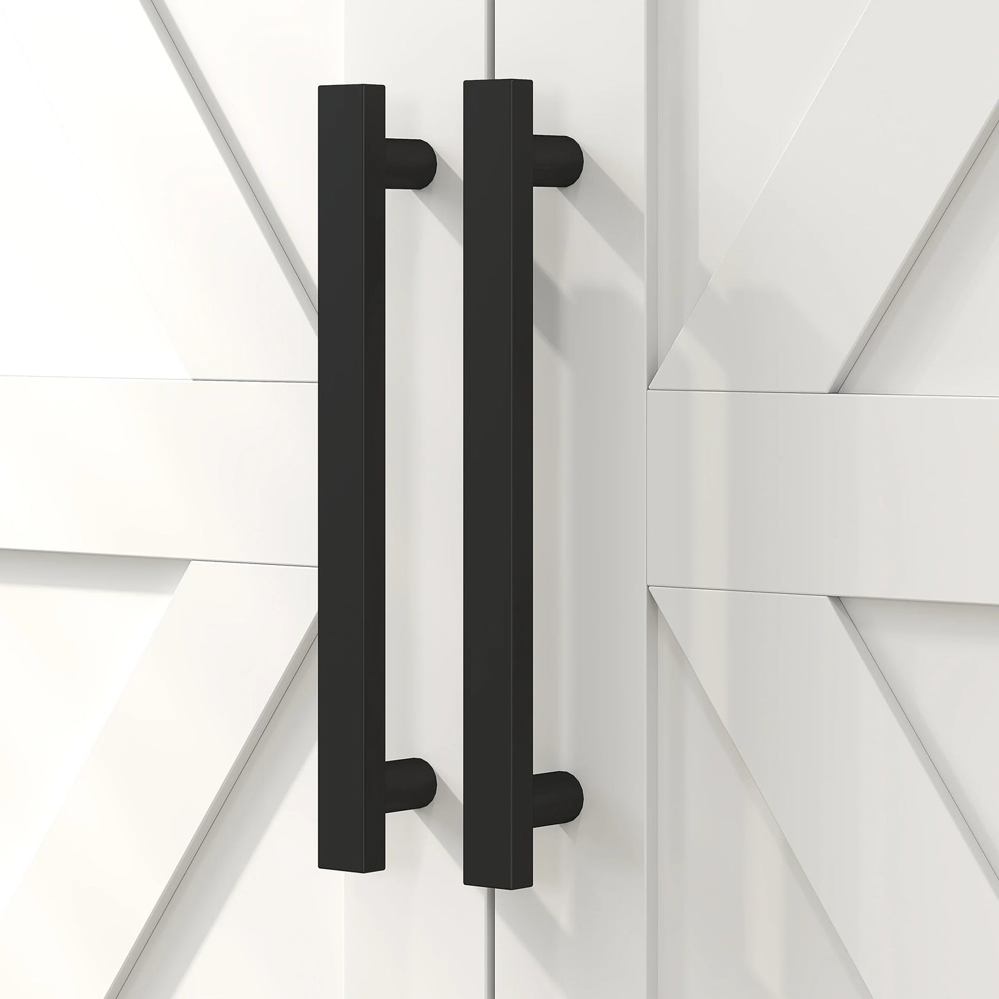 Bathroom Floor Cabinet - Barndoors - Bathroom Storage Solutions - White