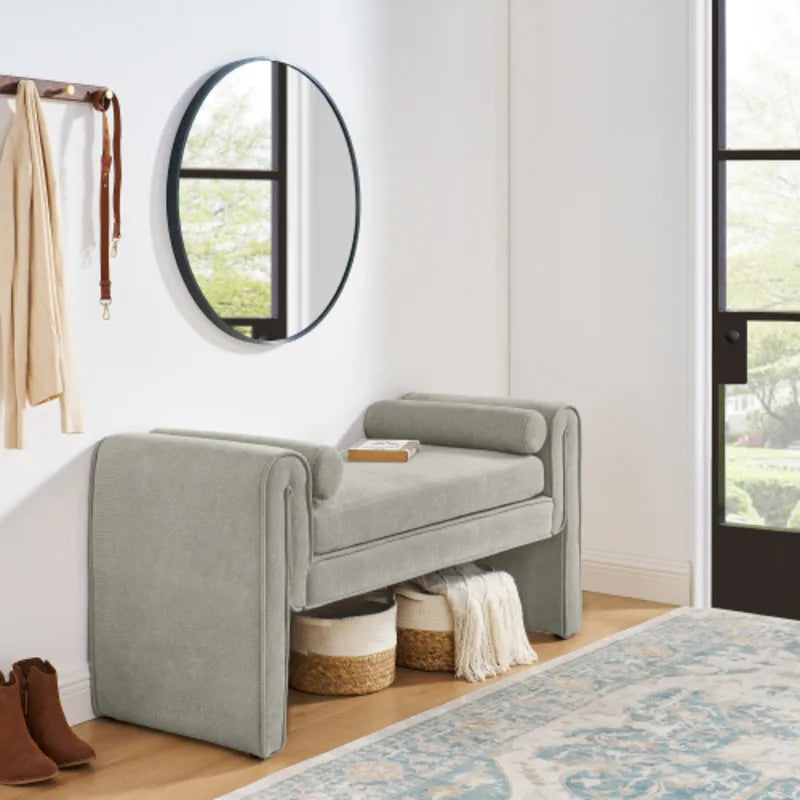 Fabric Bench Ottoman - Bedroom - 50.39" - Bedroom Decor