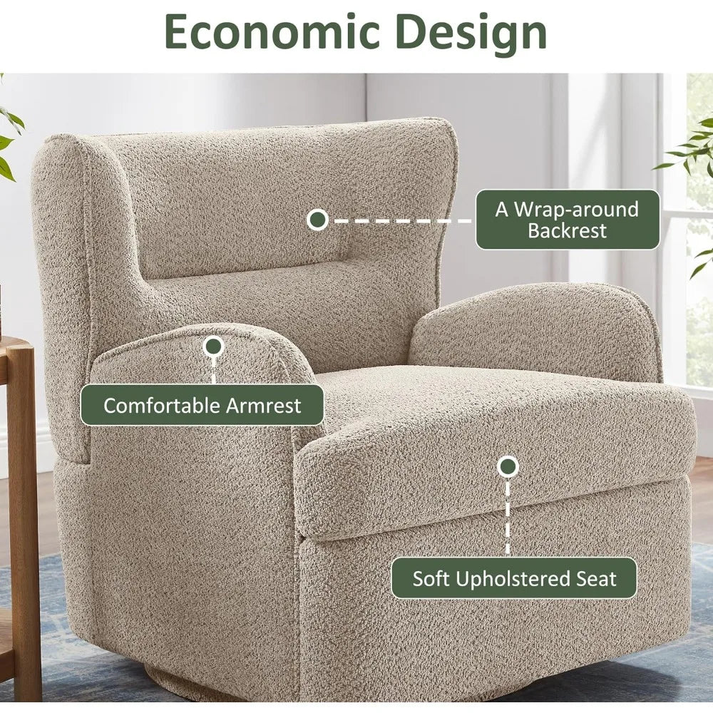 Accent Armchair - 360 Degree Swivel - Bedroom Collection