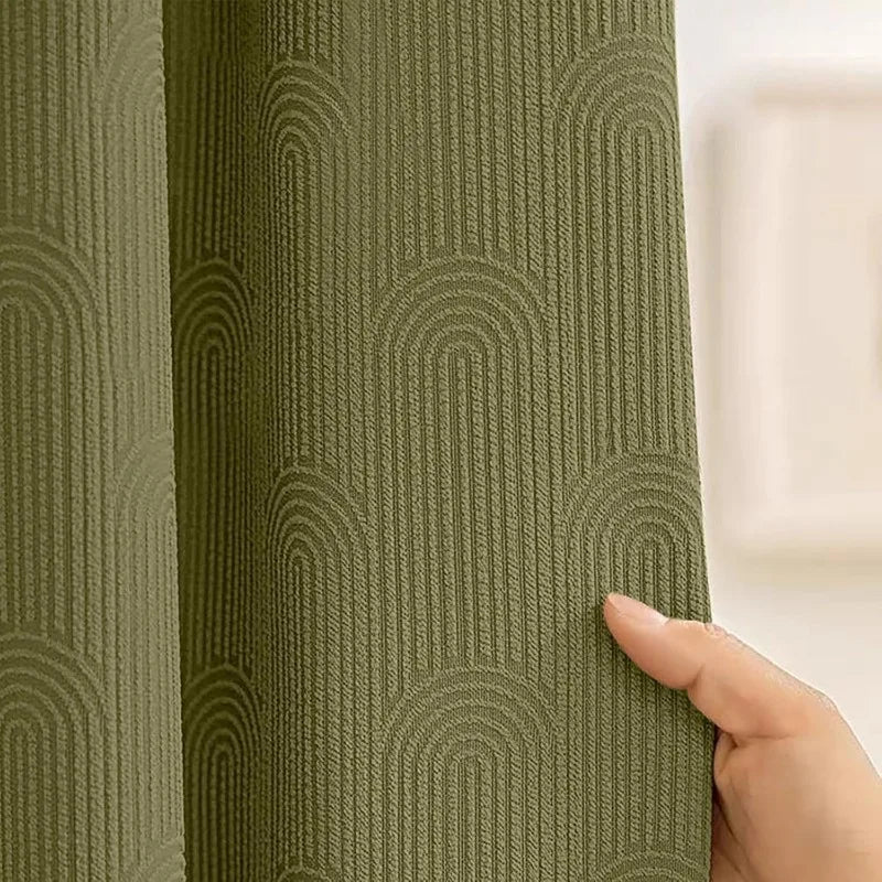 Shower Curtain - Sage Green - Boho Arch Design - Bathroom Collection