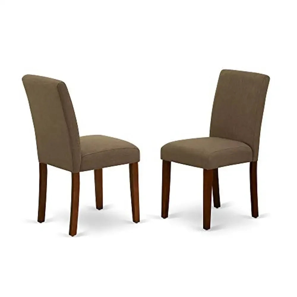 Diningroom Table Set *3Pcs - Solid Mahogany Wood - Upholstered Chairs - Diningroom Collection