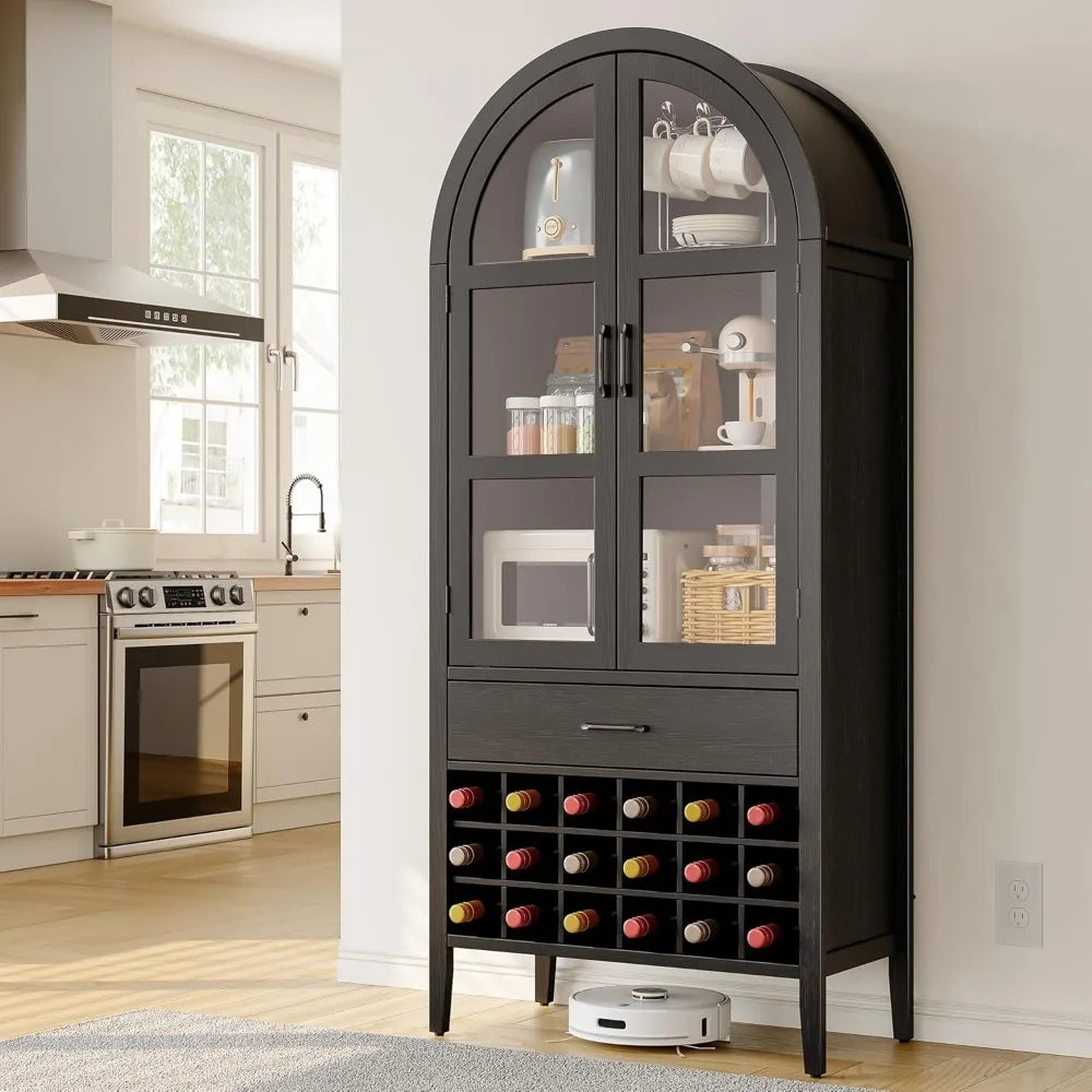 Liquor Bar Cabinet - Wine Bar - Whiskey Station - 71" - Diningroom Collection