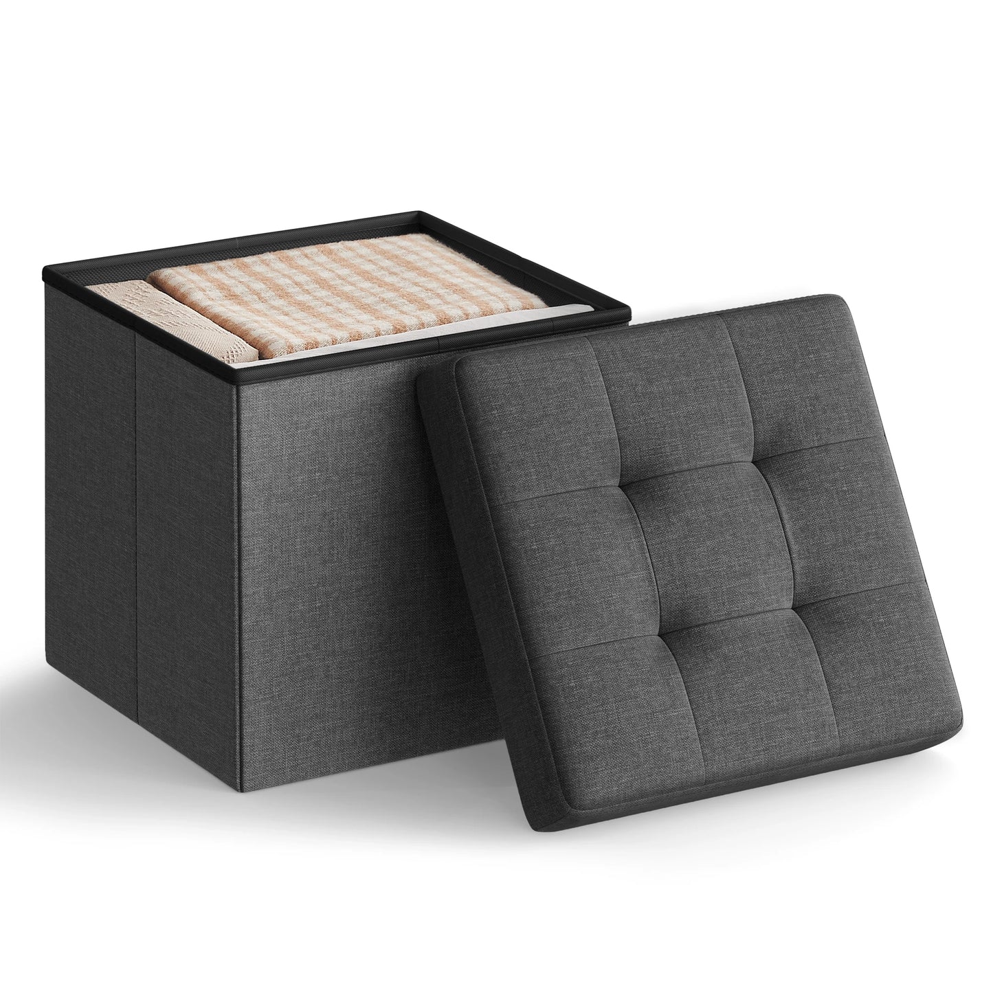 Ottoman Songmics Mazie Collection - Cube Footstool Ottoman - Entryway Collection