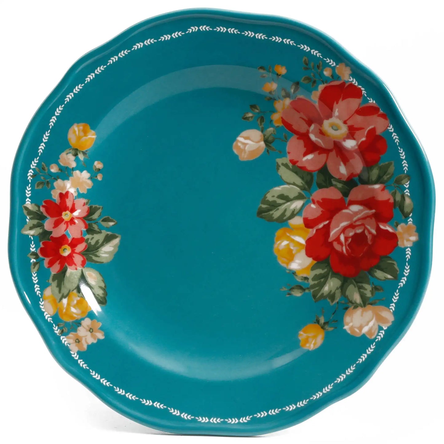 Dinnerware Set *12Pcs - The Pioneer Woman - Teal - Kitchen Collection