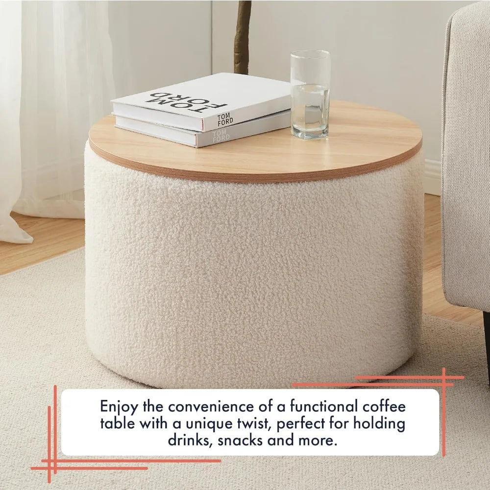 Storage Ottoman - Wooden Lid - Livingroom Collection