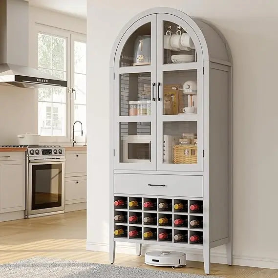 Liquor Bar Cabinet - Wine Bar - Whiskey Station - 71" - Diningroom Collection