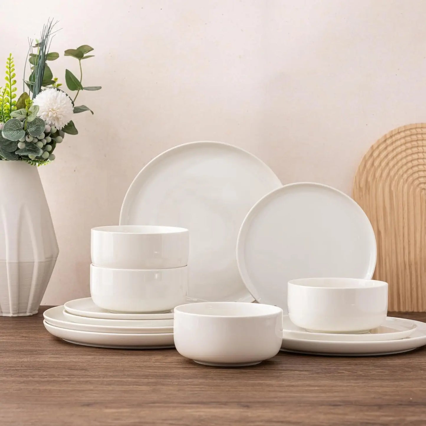 Dinnerware Set *12Pcs - Service for 4 - Handmade Reactive Glaze - Diningroom Collection