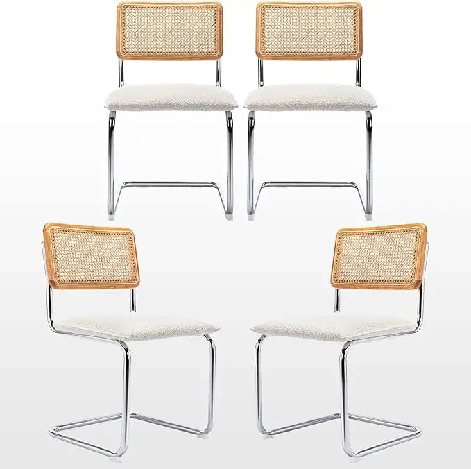 Diningroom Chair Set *4Pcs - Rattan Cane Backing - Diningroom Collection