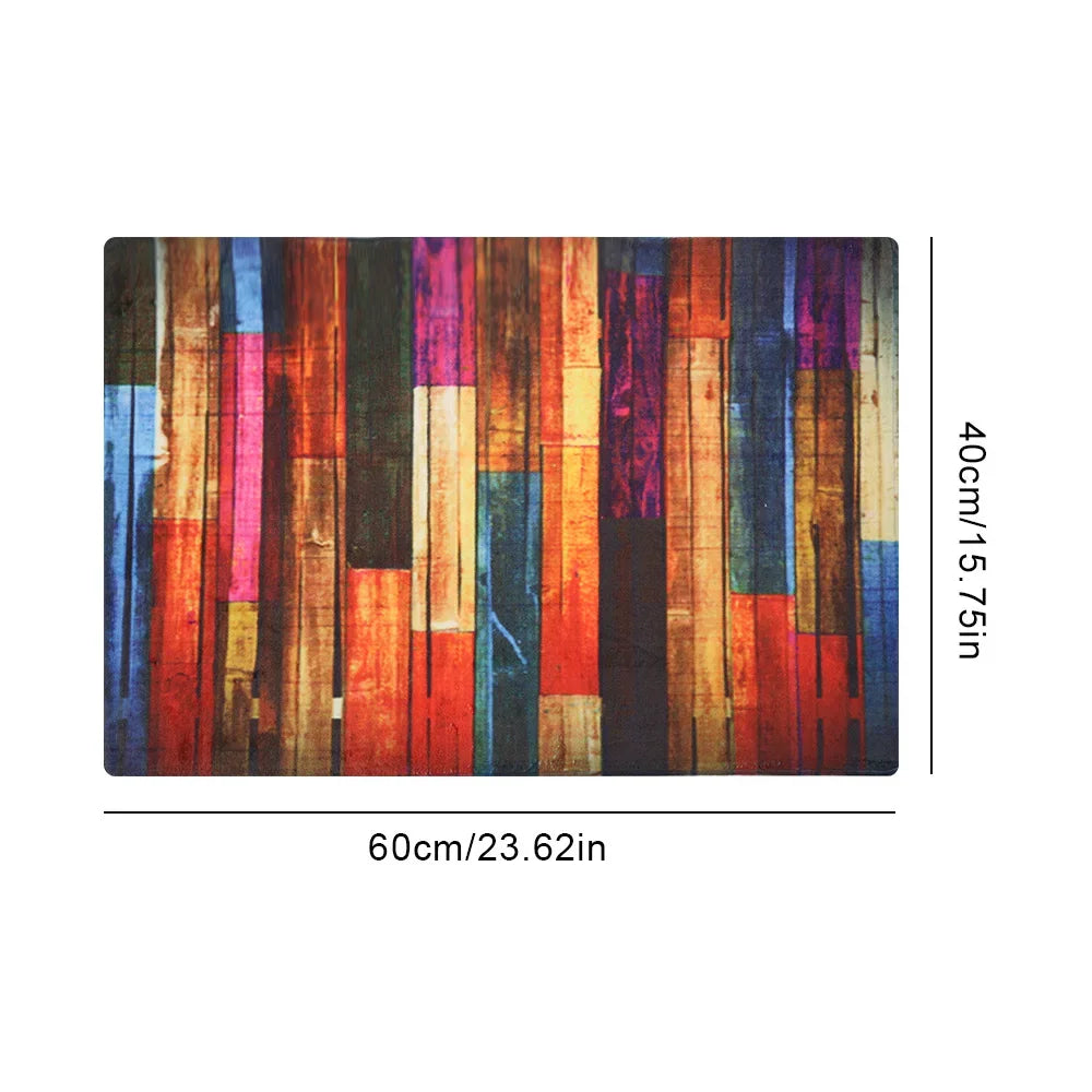 Kitchen Runner - Retro Color Wooden Board Floor Mat - Non-slip - Kitchen Collection