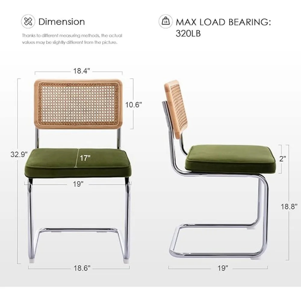 Diningroom Chair Set *4Pcs - Rattan Cane Backing - Diningroom Collection