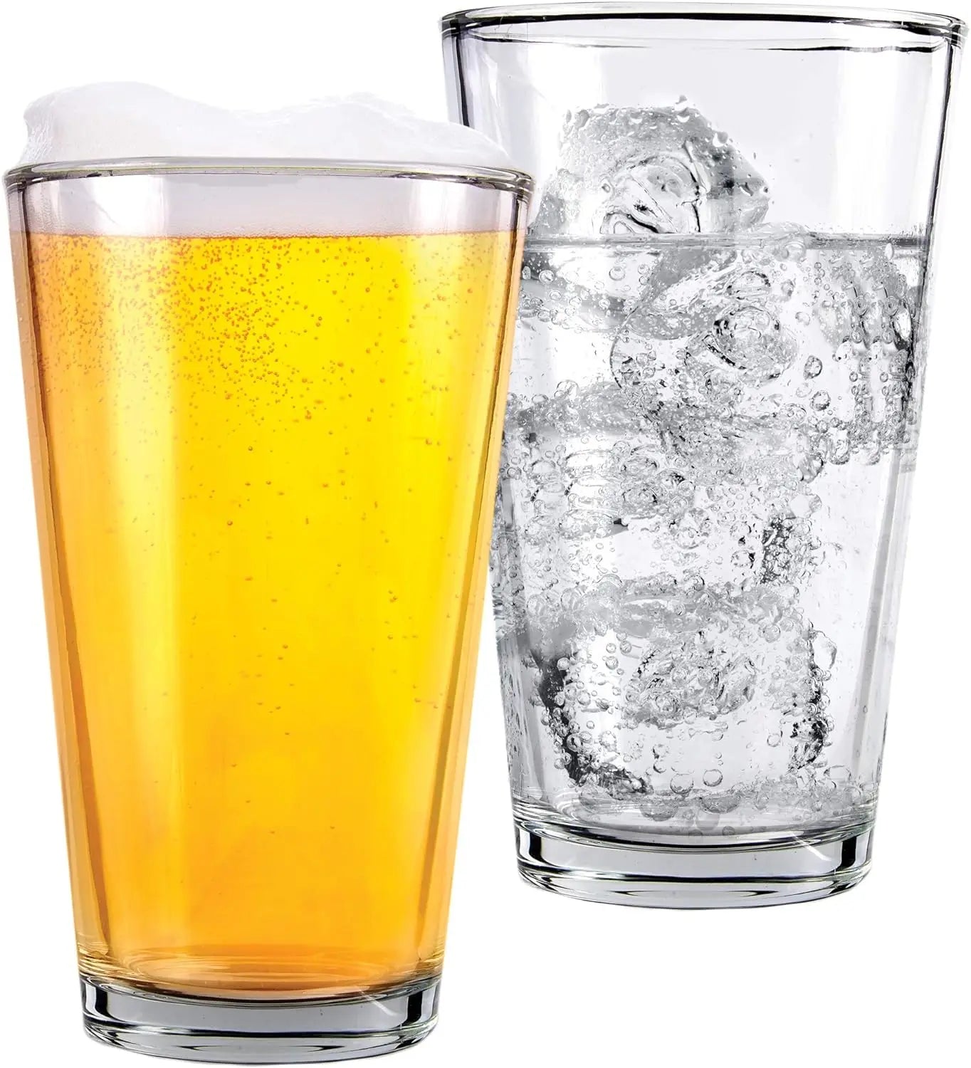 Glass Tumblers - 16 Ozs - Pint Beer Glasses - Diningroom Collection