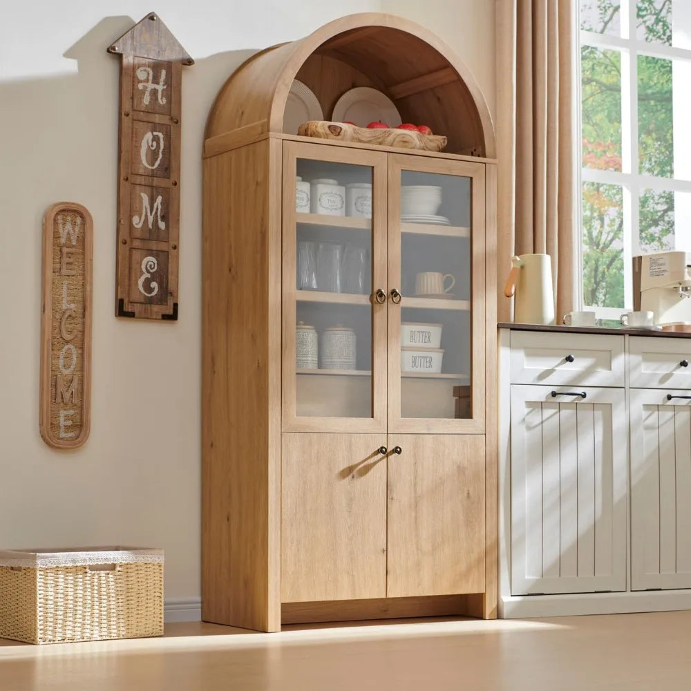 Arched Kitchen Pantry - Liquor Bar & Wine Cabinet - Arched Sillhouette - Diningroom Collection