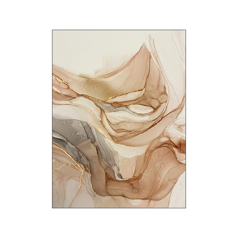 Wall Art - Canvas Beige Mural - Bedroom Decor