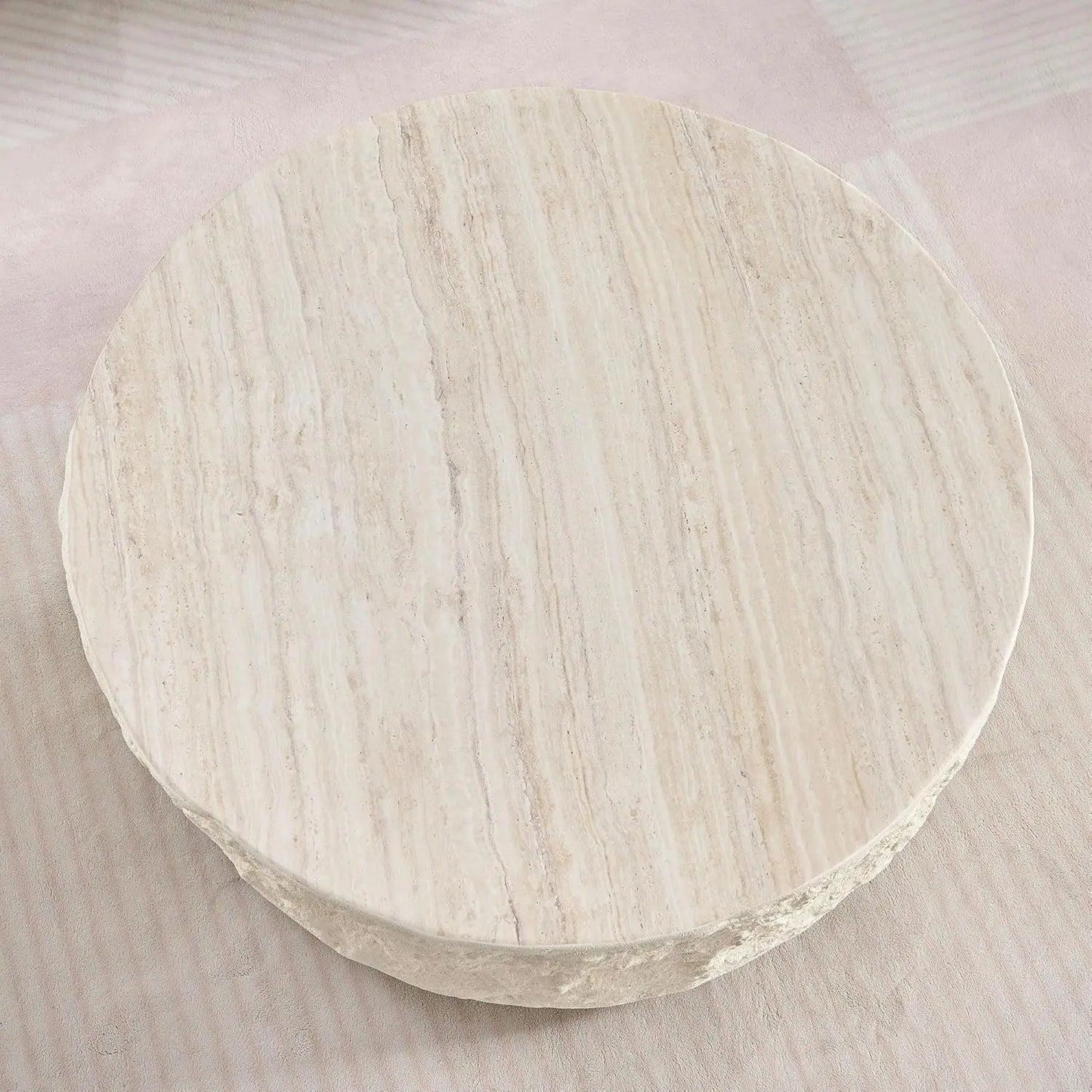 Coffee Table - Modern Circular Drum Coffee Table - Livingroom Collection