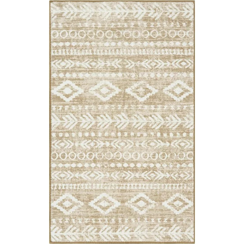 Rug Runner - 2'x4' Low Pile - Machine Wash - Non-slip - Entryway Collection