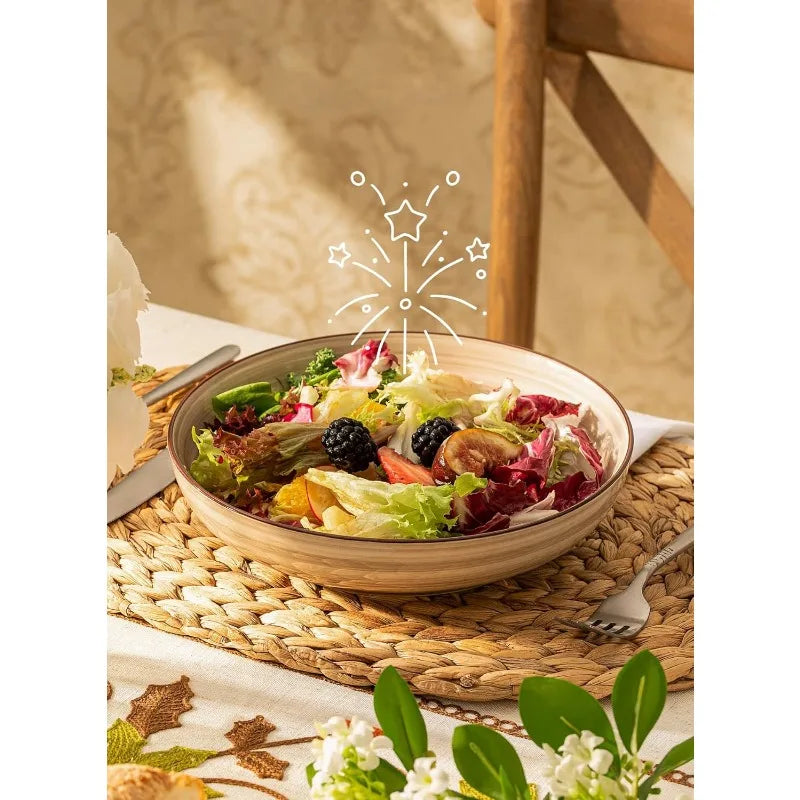 Pasta Bowl Set *6Pcs - 30 Ozs - Diningroom Collection