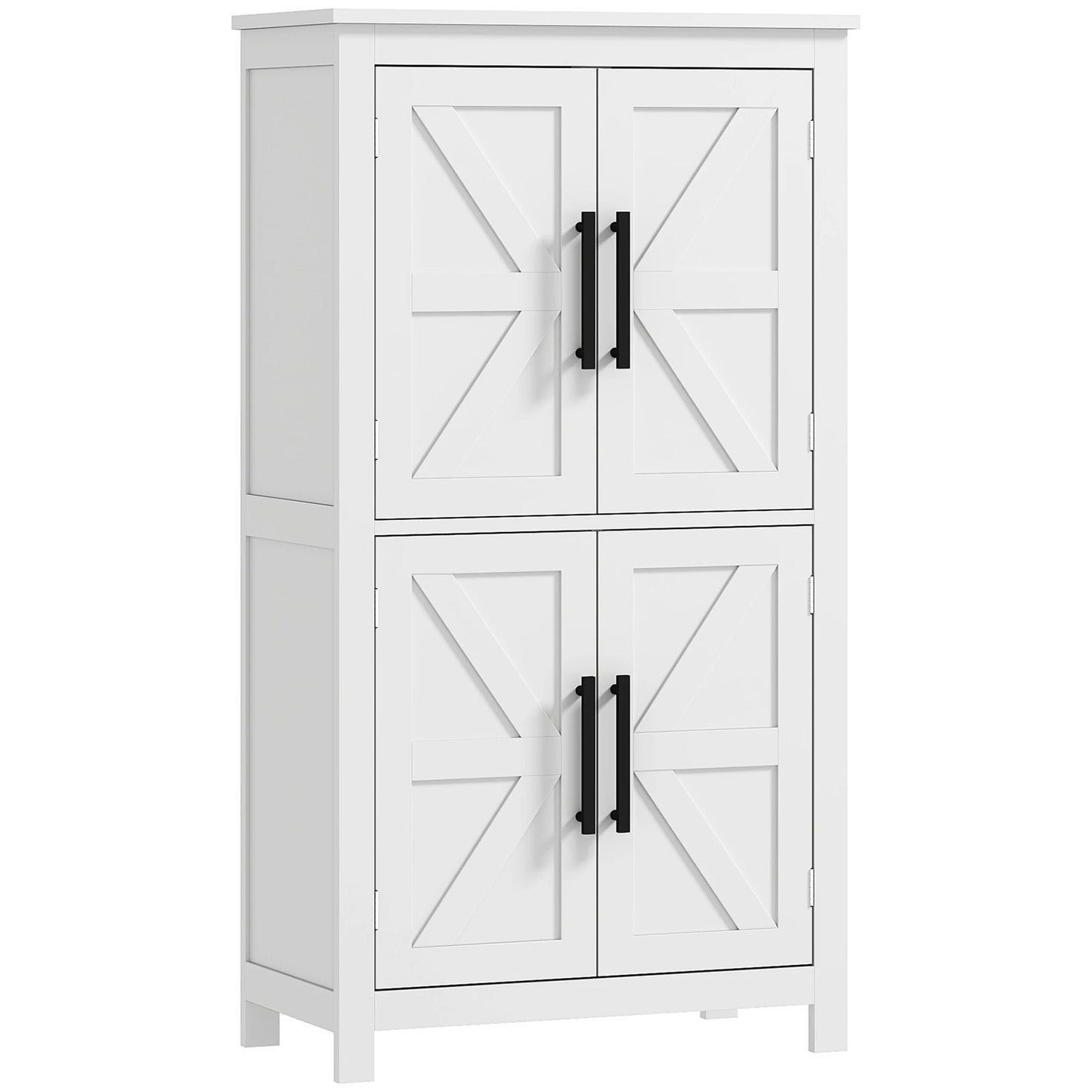 Bathroom Floor Cabinet - Barndoors - Bathroom Storage Solutions - White