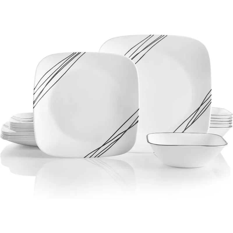 Dinnerware 18-Pcs - Service For 6 - Correlle Vitrelle - Diningroom Collection