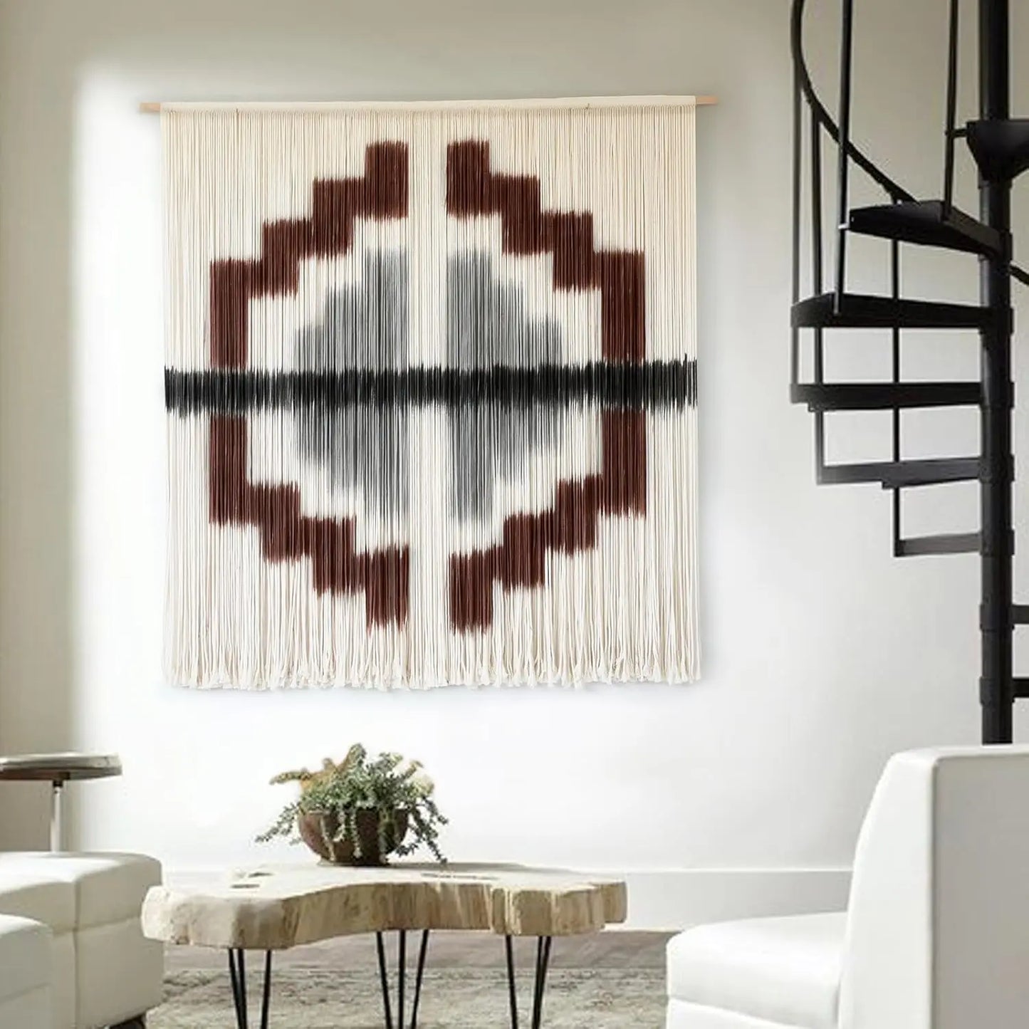 Macrame' Tapestry Wall Hanging - 57"x35" Cactus - Entryway Collection
