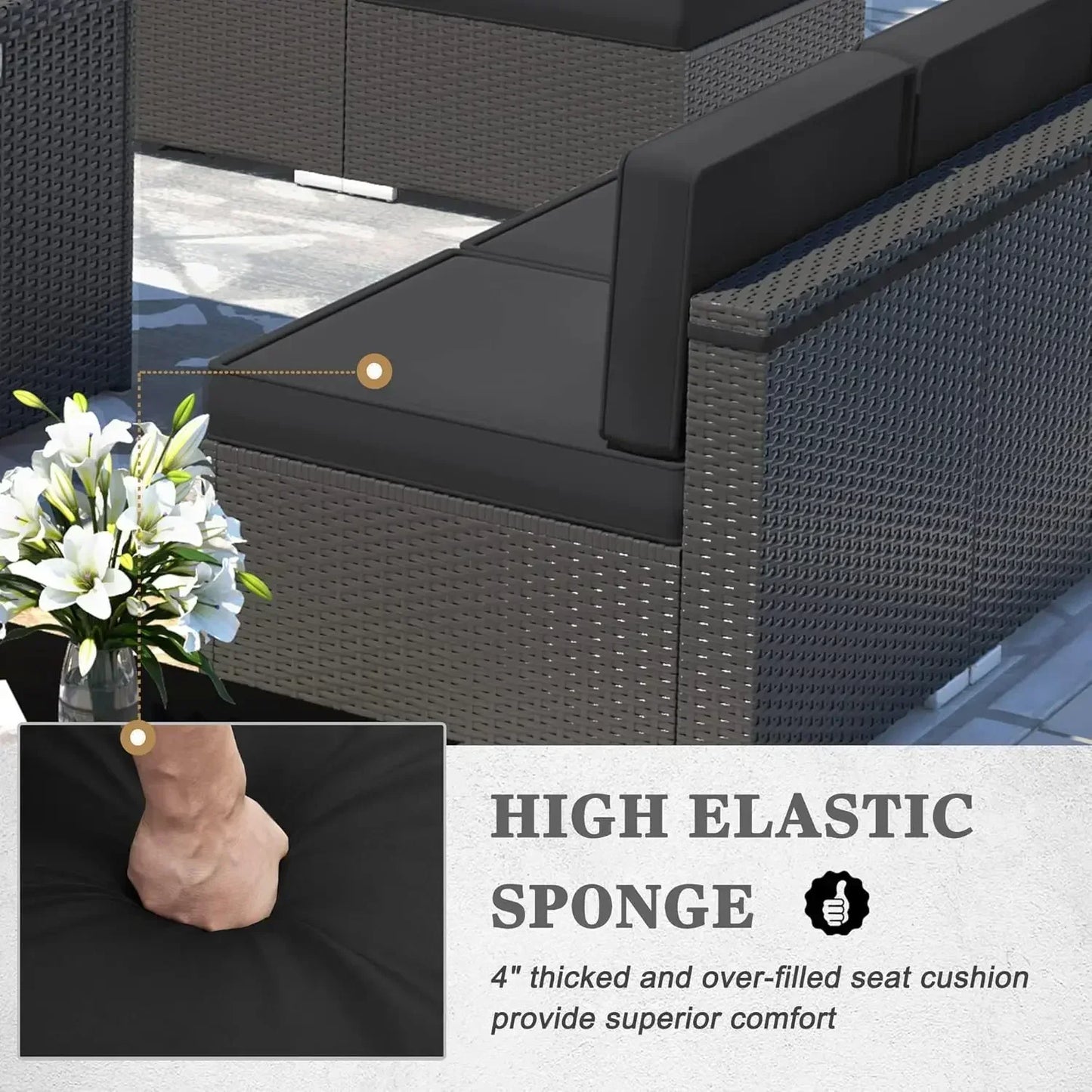 Patio Furniture Set - Firepit Table - Patio & Garden Collection
