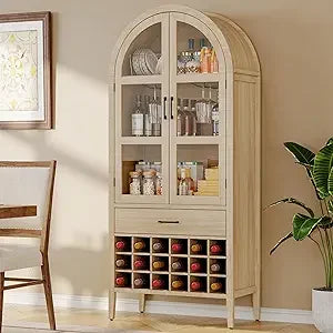 Liquor Bar Cabinet - Wine Bar - Whiskey Station - 71" - Diningroom Collection
