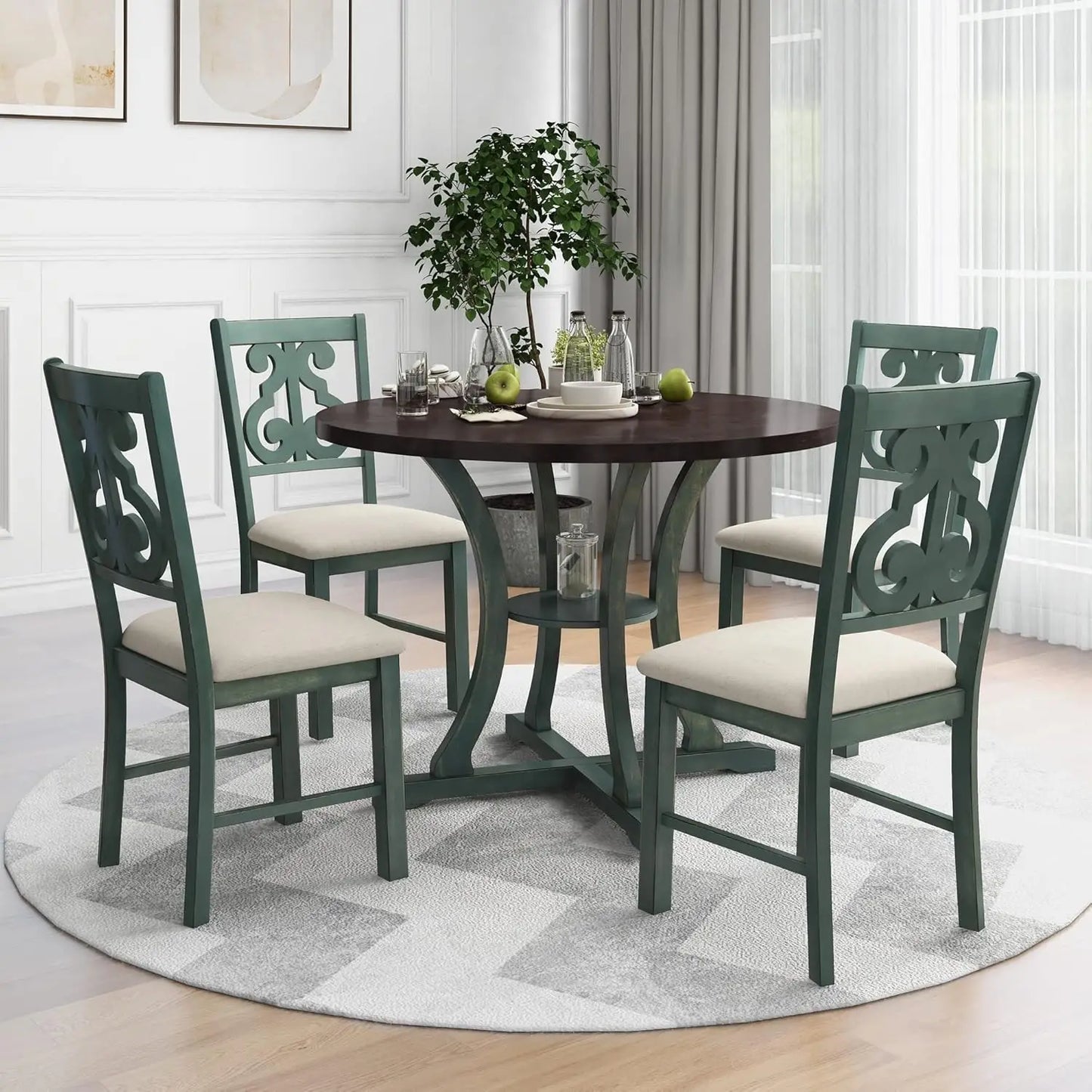 Diningroom Set *5pcs - Extendable Leaf - Seats 4-6 - Diningroom Collection