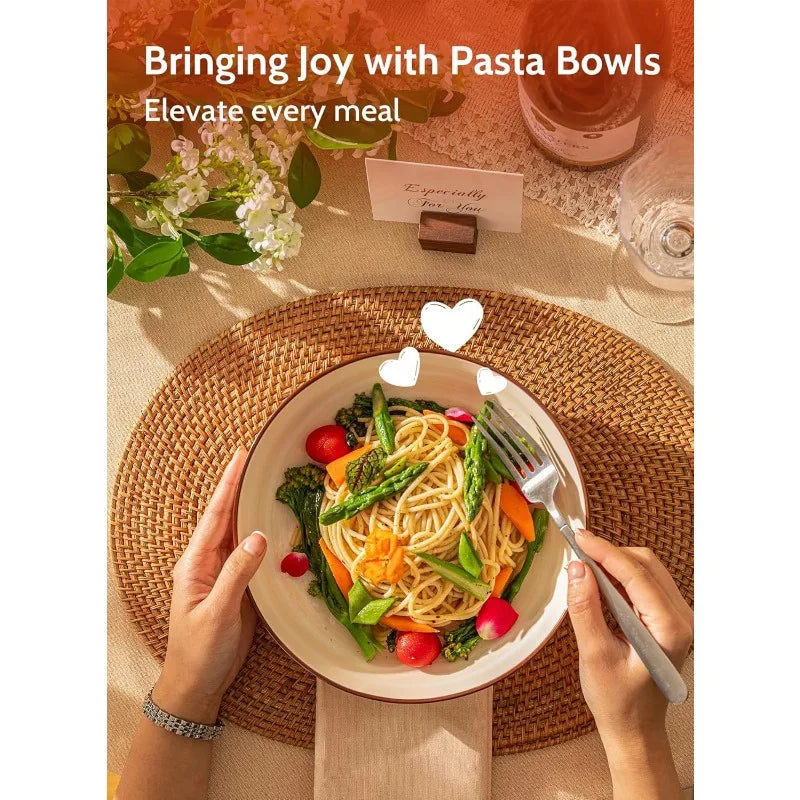 Pasta Bowl Set *6Pcs - 30 Ozs - Diningroom Collection