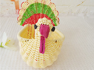 Basket - Rattan Woven - Fruits, Breads, Crackers, Snacks - Novelty - Kitchen Collection