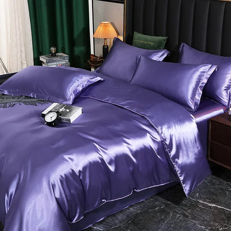Satin Sheet Sets - Duvet Cover - Luxury Silk Sheets - Bedroom Collection
