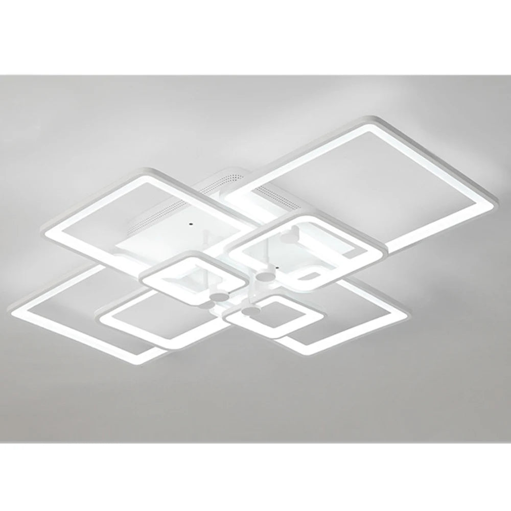 Lighting Chandelier - Square Design - LED Strips - Home Lighting Solutions