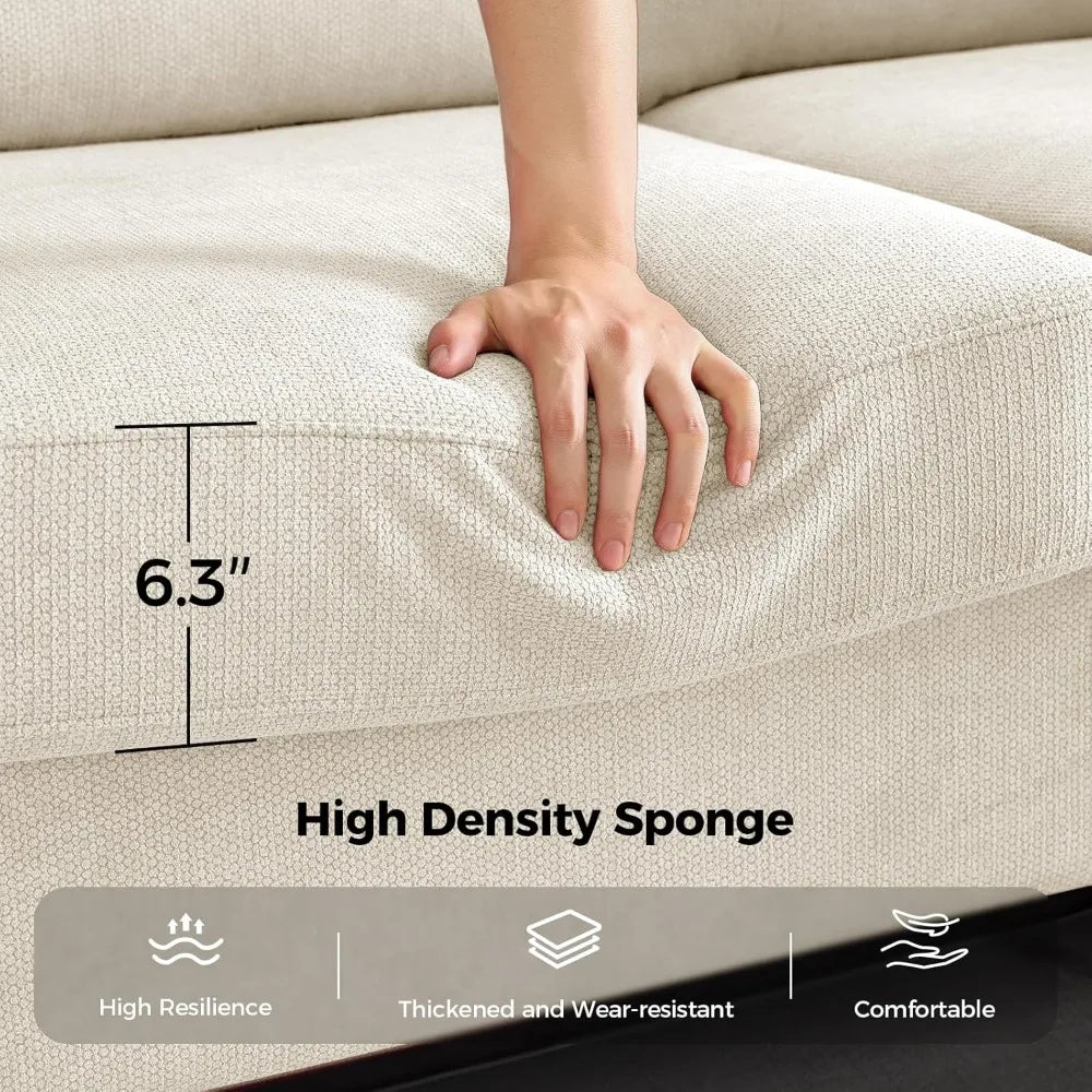 Sofa - 91" Long - Deep Seats - Oversized - 3 Seater - Livingroom Collection