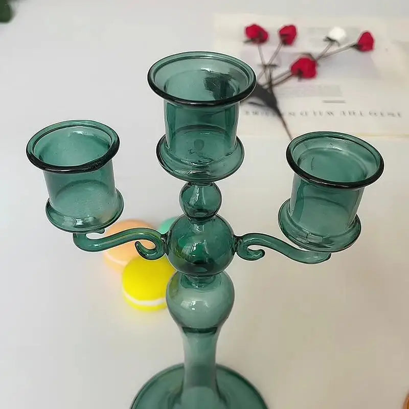 Candlestick Holders - Three Cups - Unique Home Furnishings
