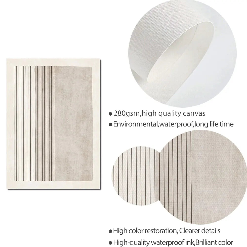 Wall Art - Abstract Minimalist Decor - Canvas Poster Prints - Livingroom Collection