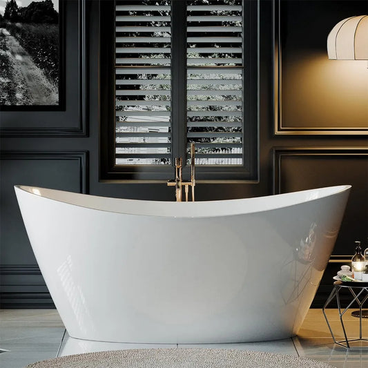 Bath Tub - 67" - Freestanding - Modern Acrylic - Bathroom Collection